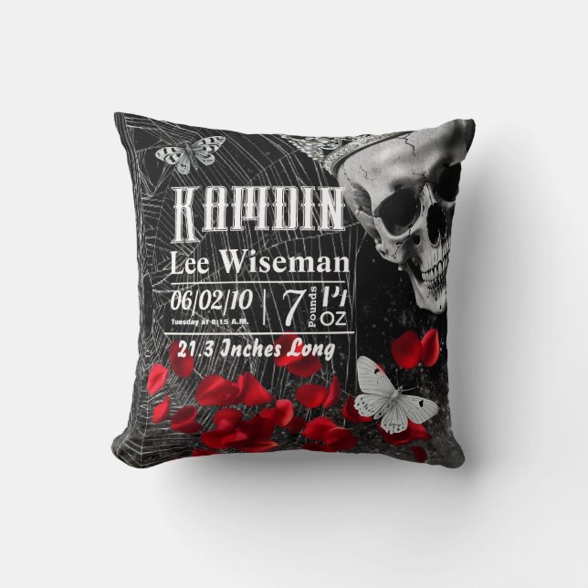 Personlig Birth Pillow Adeline Zade me Kudde (Framsida)
