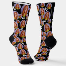 Personlig Birthday Ansikte Socks Funny Photo Gift