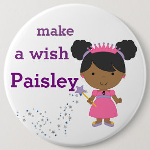Personlig Birthday Badge - Önska Knapp