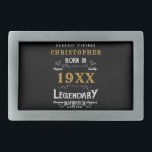 Personlig Birthday Bäste Pappa någonsin Legendary<br><div class="desc">Vintagens utformning varje år,  "Original Quality Legendary Inspiration" bälte-låsbeslag för det speciella pappa. Lägg till namn och år enligt önskemål i mallen fält som skapar ett unikt 40:e,  50:e,  60:e eller något födelsedagsfirandeobjekt. Gruppera detta med matchande presenter,  tillbehör och kläder från party som finns i vår butik www.zazzle.com/store/thecelebrationstore</div>