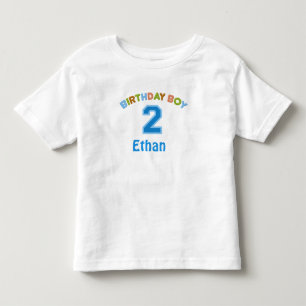 Personlig Birthday Boy (2 år) T Shirt