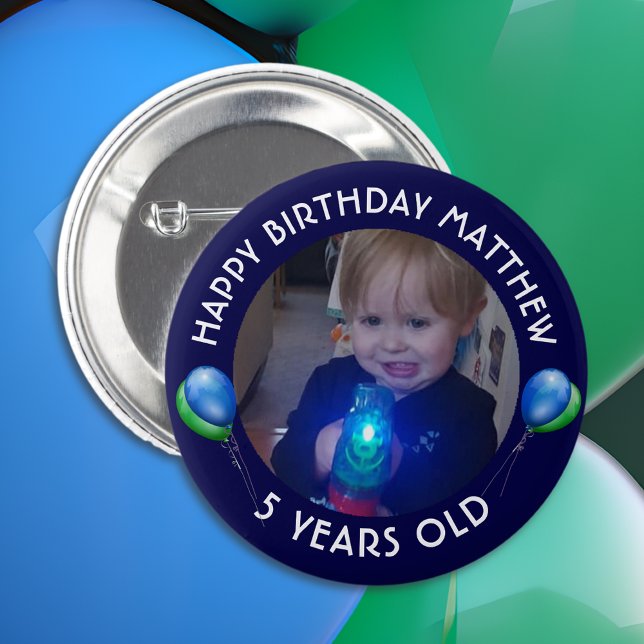 Personlig Birthday Boy Button Knapp (Skapare uppladdad)