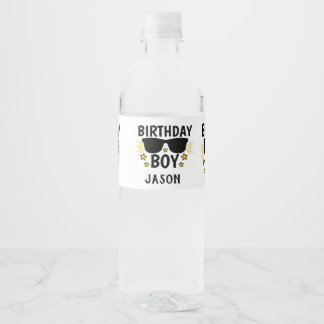 Personlig Birthday Boy Hollywood Stil Vattenflaskor Etikett