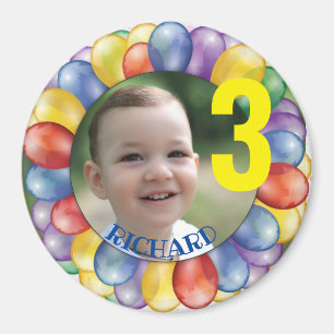 Personlig Birthday Circle Magnet