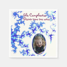 Personlig Birthday Cocktail Napkins - spanska Pappersservett