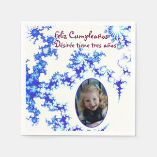 Personlig Birthday Cocktail Napkins - spanska Pappersservett