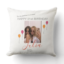 Personlig Birthday Dekorativ kudde för Bestie
