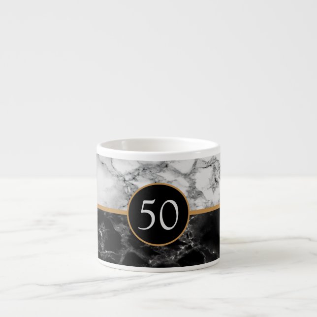 Personlig Birthday eller Anniury Espresso Kopp Espressomugg (Framsidan)