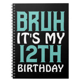 Personlig Birthday Funny Bruh Det är min födelseda Anteckningsbok