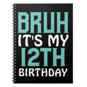 Personlig Birthday Funny Bruh Det är min födelseda Anteckningsbok