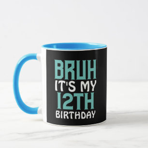 Personlig Birthday Funny Bruh Det är min födelseda Mugg
