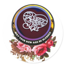 Personlig Birthday Gift Sticker