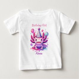 Personlig Birthday Girl | Axolotl Themme T Shirt