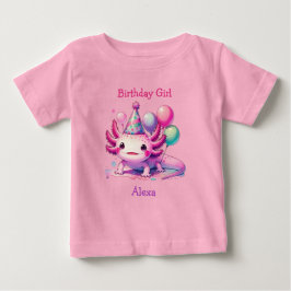 Personlig Birthday Girl | Axolotl Themme T Shirt