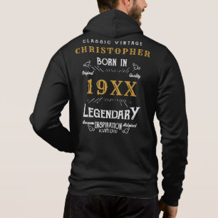 Personlig Birthday Monogram Legendary Far T Shirt