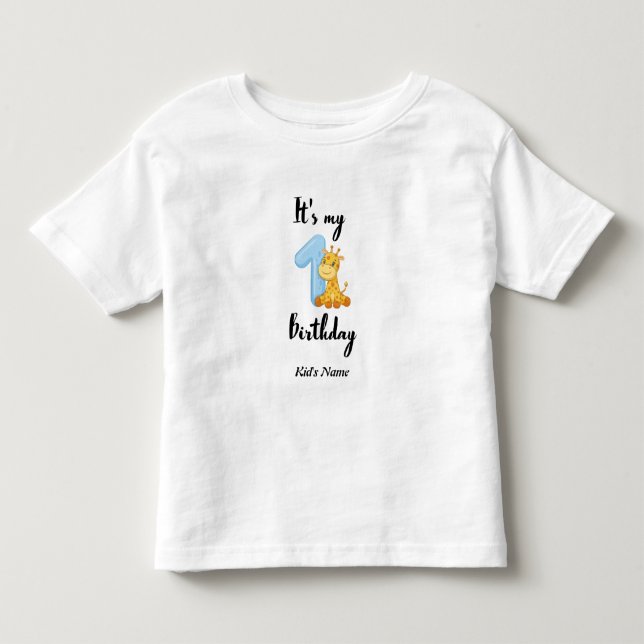 Personlig Birthday Shirts T Shirt (Framsida)