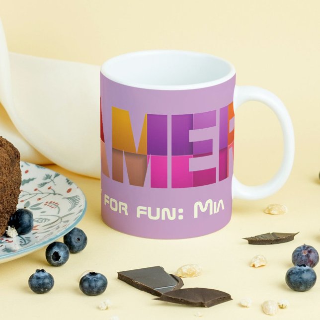 Personlig Birthday Valentiness Gift for Gamers Mugg (Personalized Birthday Valentines Gift for Gamers)