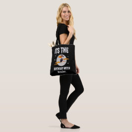 Personlig Birthday Witch Halloween Birthday Tygkasse