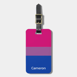 Personlig bisexuell flagga bagagebricka