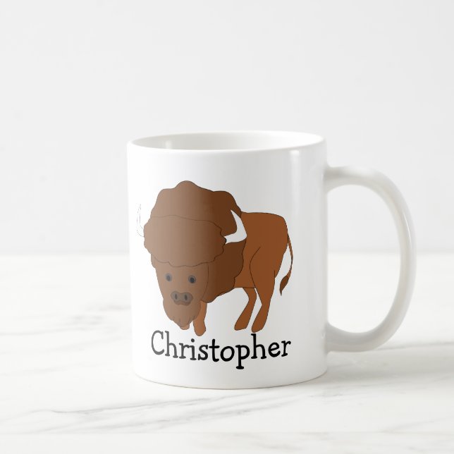 Personlig Bison-design Kaffemugg (Höger)