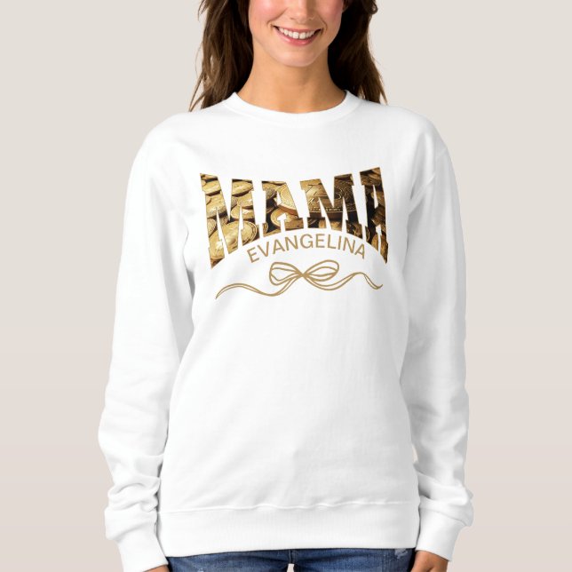 Personlig Bitcoin MAMMA Coquette T Shirt (Framsida)