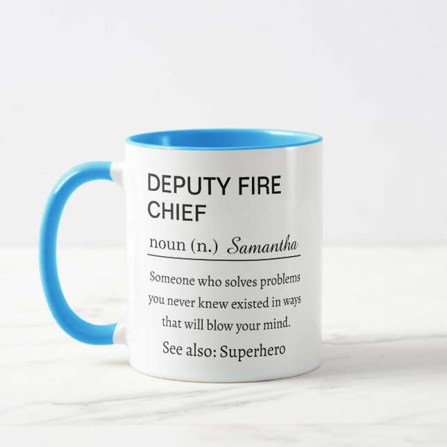 Personlig biträdande brandchef Definition Mugg (Vänster)