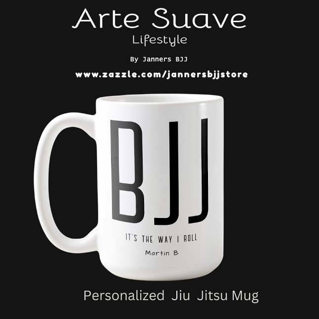 Personlig BJJ, det är så jag rullar Jiu Jitsu Kaffemugg (Personalized BJJ Coffee Mug)