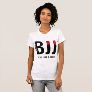 Personlig BJJ Jiu Jitsu Black Bälte Womans's T Shirt
