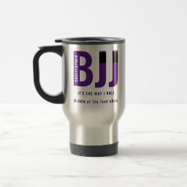 Personlig BJJ Way I Roll Jiu Jitsu Lila Bälte Resemugg