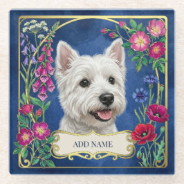 Personlig blå underställ för West Highland Dog