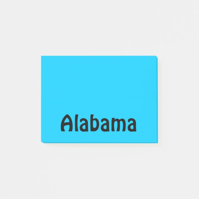 Personlig Black and Aqua Post-it Block (Framsida)