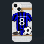 Personlig Black and blue fotbollssoccer Jersey<br><div class="desc">Personlig Blue- och Black stripe-fotbolls-fotbollskjorta,  lägg bara till ditt eget namn och nummer för att skapa en unik fotbollsgåva eller pris. Om du behöver den här strimlade fotstyrningen i någon annan kombination av färg,  kontakta oss genom butikskontakten</div>