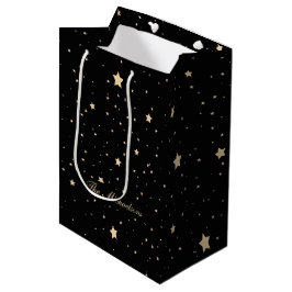 Personlig Black and Guld Starry Nattjul