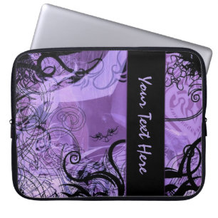 Personlig Black and Lila Goth Mönster Sleeve