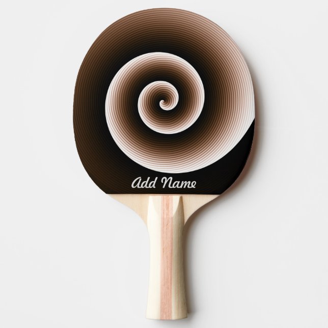 Personlig Black and Orange Coola Mönster Pingisracket (Framsidan)