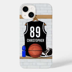Personlig Black and White Basketball Jersey