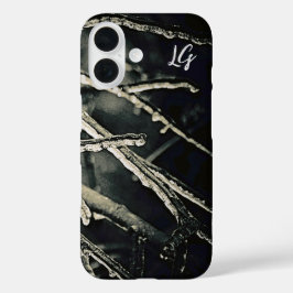 Personlig Black and White Grenar iphone case