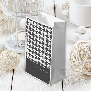 Personlig Black and White Houndstooth