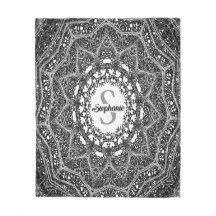 Personlig Black and White Träd Gren Mandala