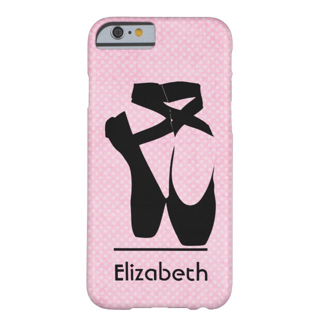 Personlig Black Ballet Shoes en Pointe Case-Mate iPhone Skal (Baksidan)