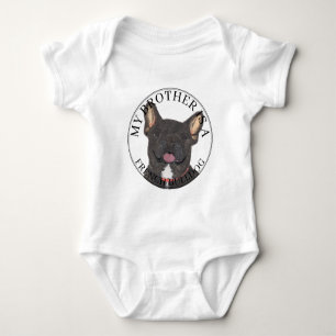 Personlig Black Brindle White Fransk Bulldog T Shirt