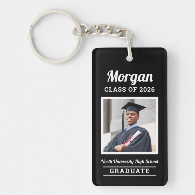 Personlig Black Class of 2022 Studenten Photo (Framsidan)