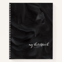 Personlig Black Cover Minimalist Sketchbook nr
