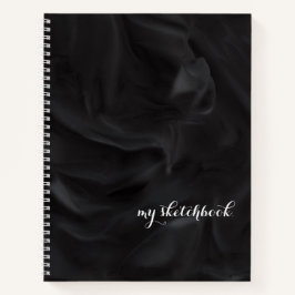 Personlig Black Cover Minimalist Sketchbook nr