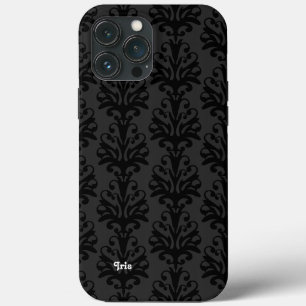Personlig Black Damask