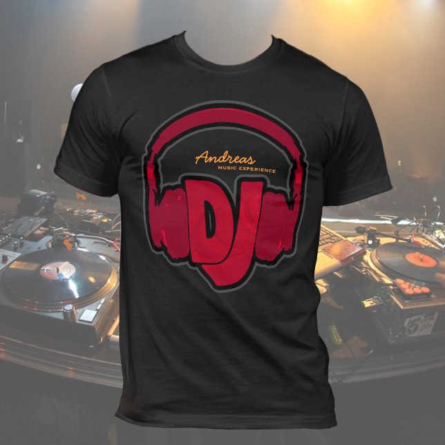 Personlig Black DJ Tee Shirt (Skapare uppladdad)