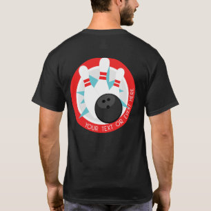 Personlig Black Event Bowling Shirt T