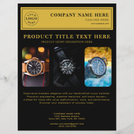 Personlig Black Flyer för produktmarknadsföring