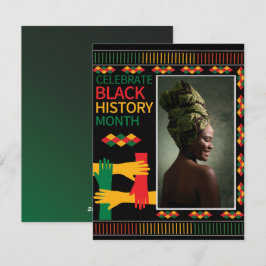 Personlig Black Freedom African American pride Julkort
