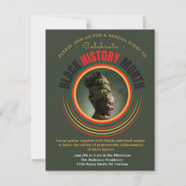 Personlig Black Freedom African American pride Julkort